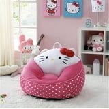 Hello Kitty Kids' Compressed Foam Bean Bag Chair, Pink