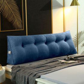 SOGA 100cm Blue Triangular Wedge Bed Pillow Headboard
