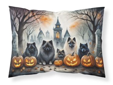 Keeshond Spooky Halloween Standard Pillowcase Lightweight Super Soft Easy Care Decorative Artwork Pillowcase, Standard