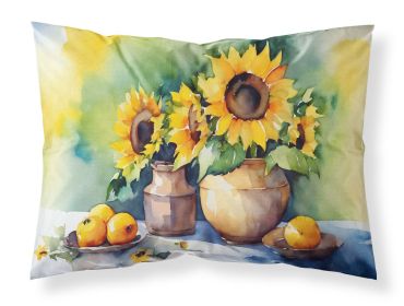 Sunflowers in Watercolor Standard Pillowcase Lightweight Super Soft Easy Care Decorative Artwork Pillowcase, Standard