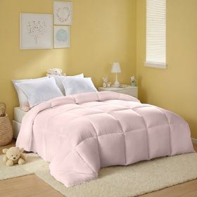 Pink Extra Large Plump Thick Duvet - Bohemian-style Checkered Quilting With Enhanced Warmth And Skin-friendly Comfort. Machine Washable, Hotel-gr (Option: Pink-X)