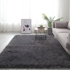 Plush Girl's Room With Tatami Mats Beside The Bed (Option: Dark Grey1-120x200cm)