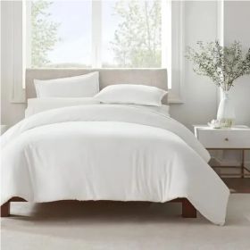 Serta Simply Clean Pleated Duvet Cover Queen (Color: Style1)