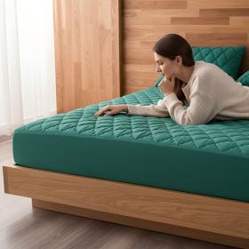 1PC Stretch Quilted Mattress Fitted Sheet Waterproof Bed Cover Deep Pocket Bedding Sheet (Option: 72x84 inch)