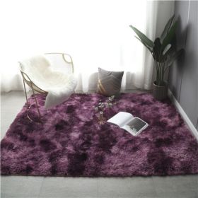 Plush Girl's Room With Tatami Mats Beside The Bed (Option: Deep purple-80x120cm)