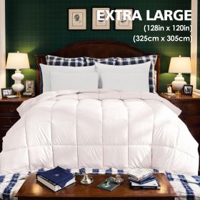 The Cozy Cloud Oversized Comforter, With Its Stylish Plaid Design And Extra-plush Fill, This Heavyweight Duvet Is A Dream For Any Dorm Or Bedroom (Option: White-Q)