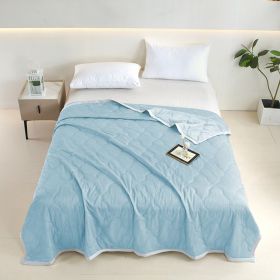 1pc Innovative Soundwave Design Ultra Soft Thin Quilt, Cozy & Breathable All-Season Reversible Comforter For Hot Sleepers, Ideal Lightweight Bedd (Option: 150X200cm)
